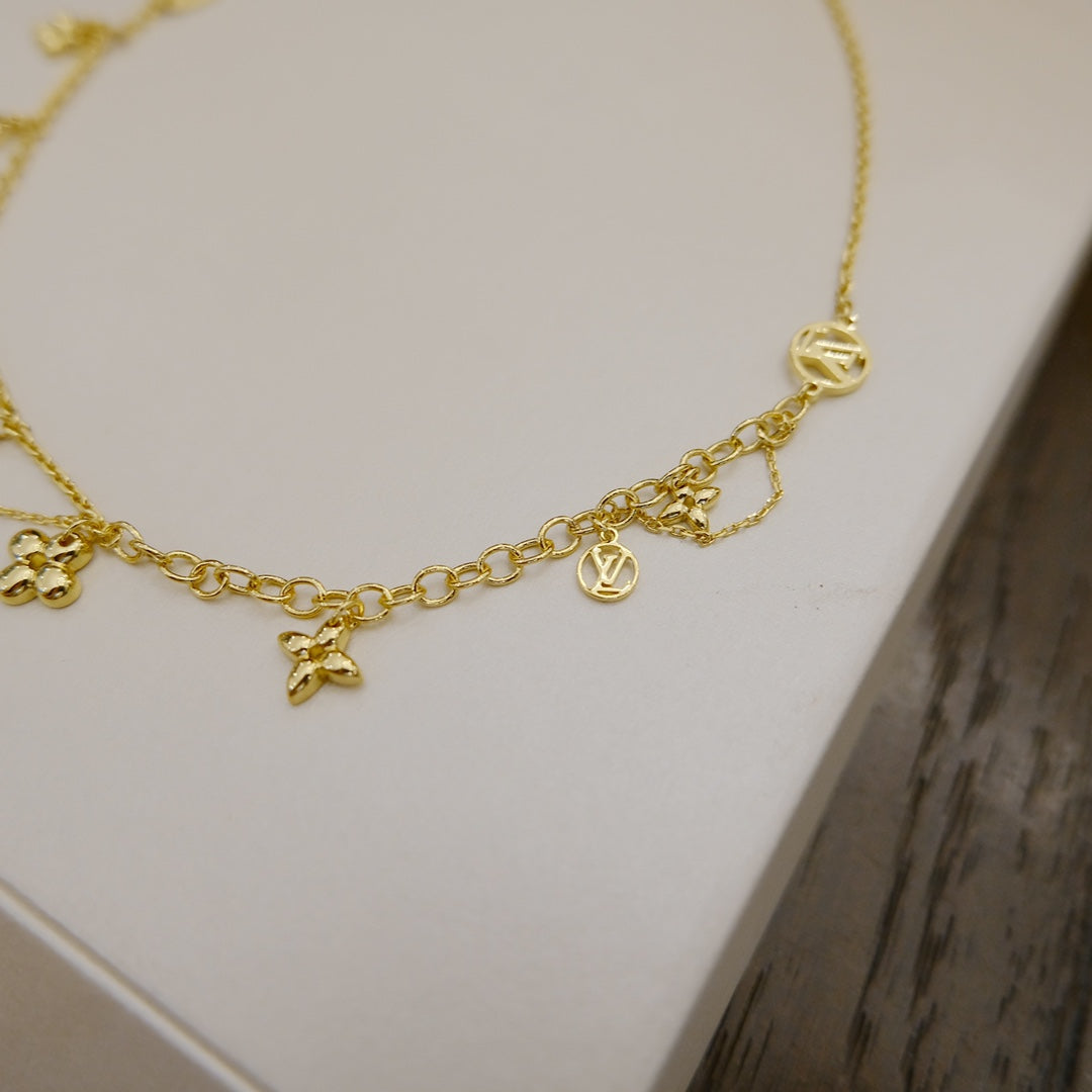 [Rosla Jewelry]BLOOMING SUPPLE NECKLACE BRASS