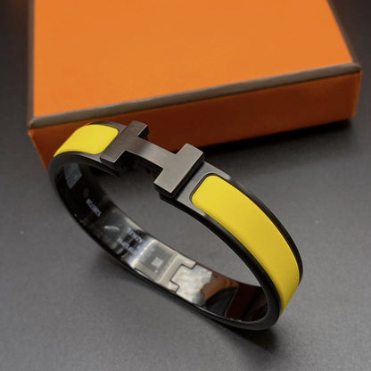 [Rosla Jewelry]CLIC HM SO BLACK YELLOW BRACELET