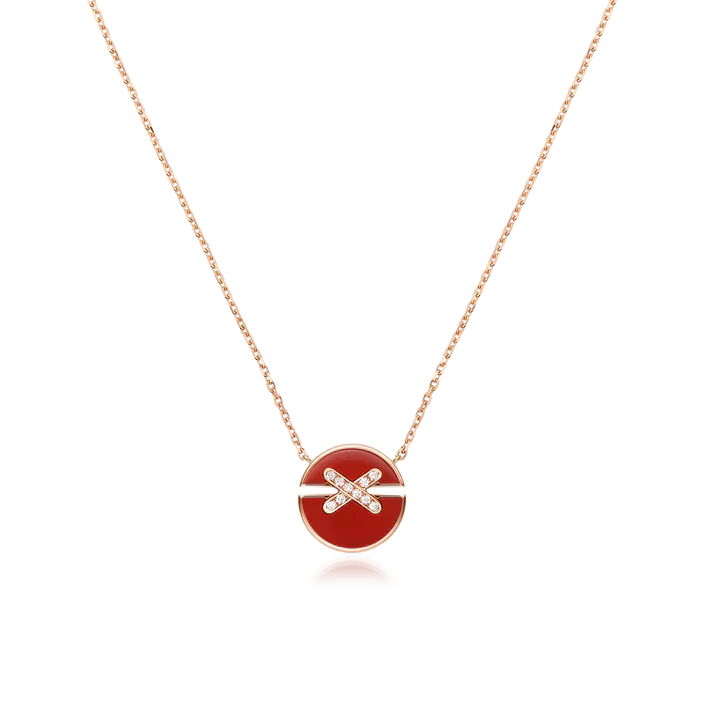 [Rosla Jewelry]JEUX DE ROSE GOLD DIAMOND NECKLACE