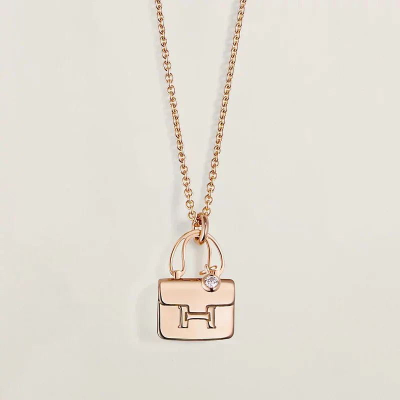 [Rosla Jewelry]AMULETTE PEDANT ROSE GOLD NECKLACE