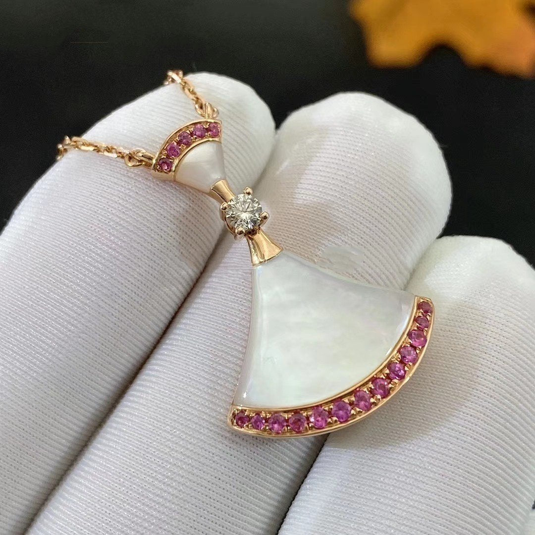 [Rosla Jewelry]DREAM NECKLACE MOP PINK DIAMOND