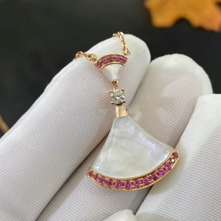 [Rosla Jewelry]DREAM NECKLACE MOP PINK DIAMOND