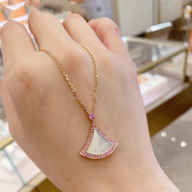 [Rosla Jewelry]DREAM NECKLACE MOP DIAMOND PINK