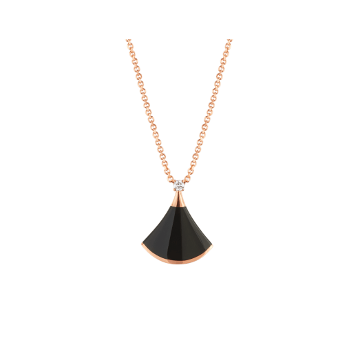 [Rosla Jewelry]DREAM NECKLACE ONYX 1 DIAMOND