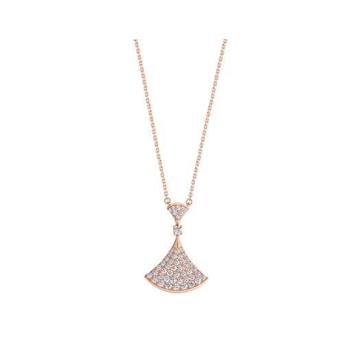 [Rosla Jewelry]DREAM NECKLACE PINK GOLD FULL DIAMOND