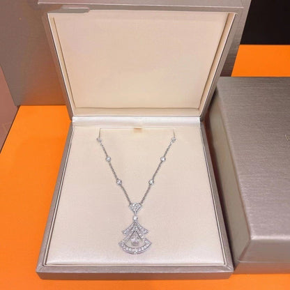 [Rosla Jewelry]DREAM NECKLACE WHITE DIAMOND SILVER