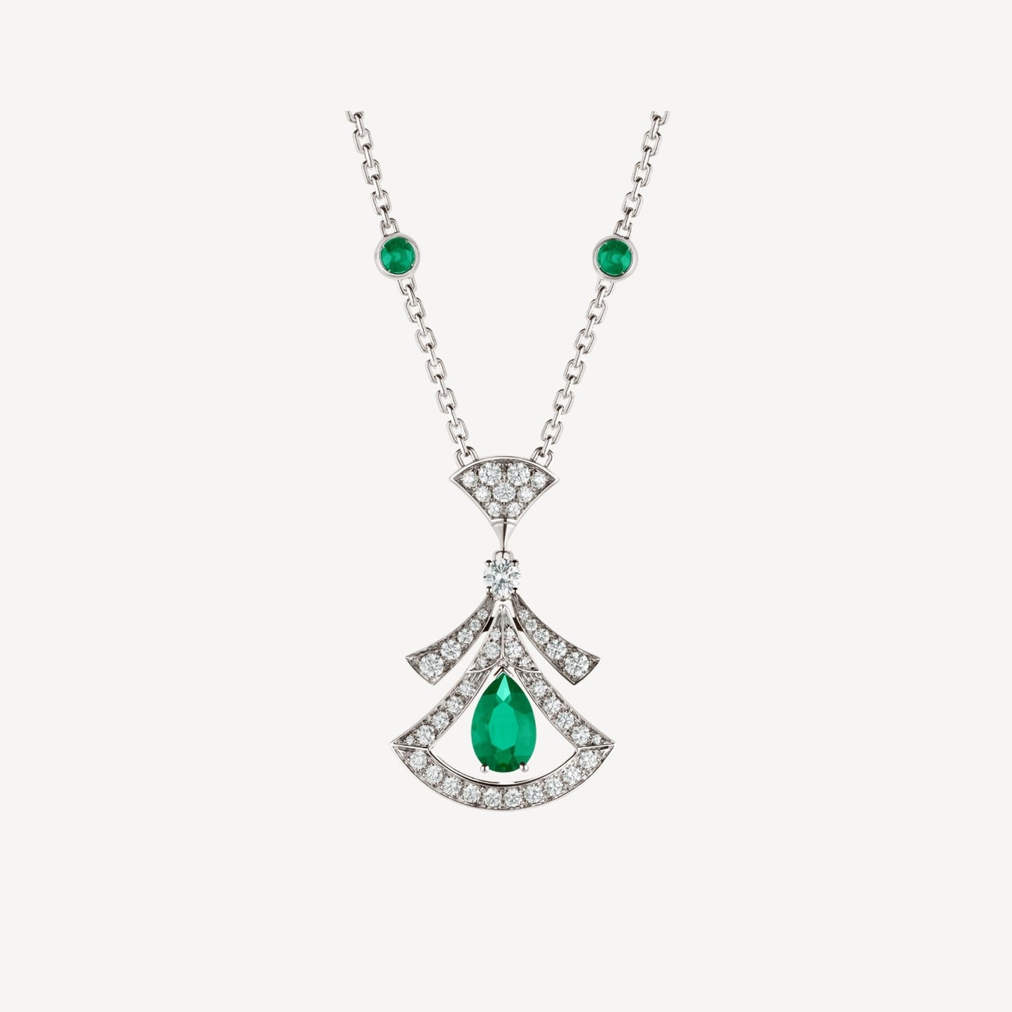 [Rosla Jewelry]DREAM NECKLACE MALACHITE DIAMOND SILVER