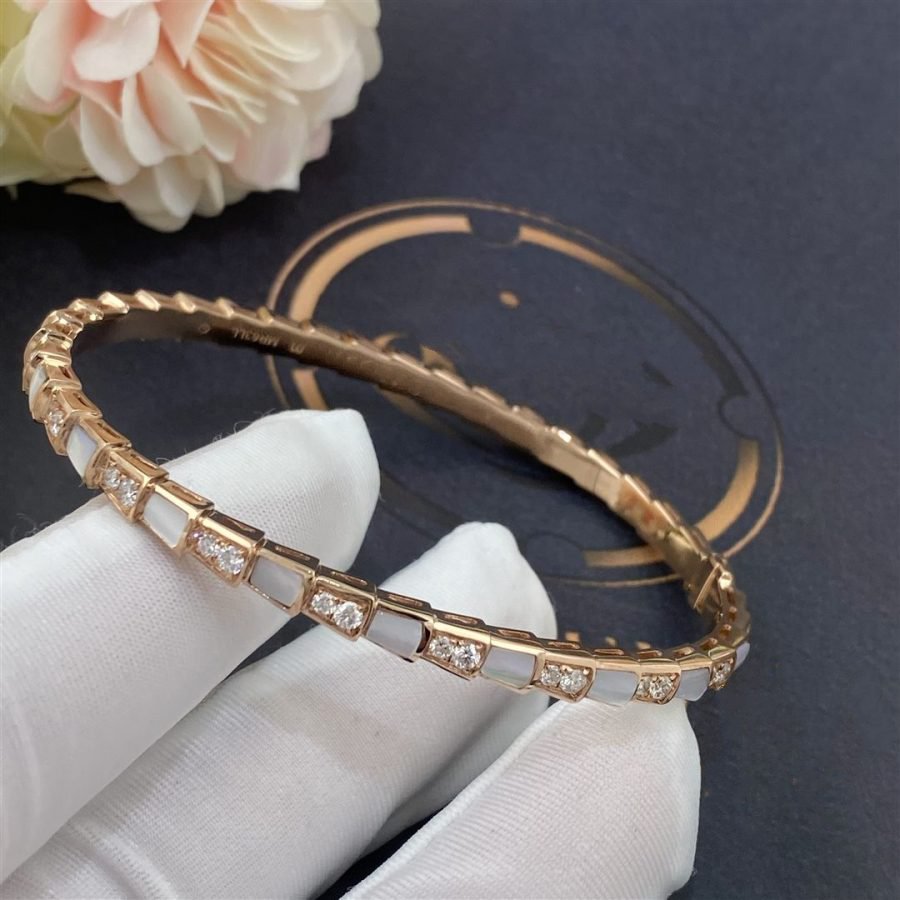 [Rosla Jewelry]SERPENTI BRACELET PINK GOLD MOP DIAMOND