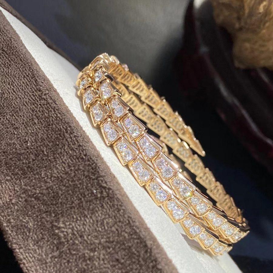 [Rosla Jewelry]SERPENTI BRACELET GOLD DIAMOND DOUBLE ROW