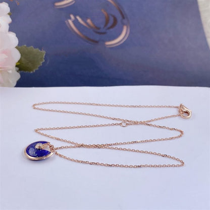 [Rosla Jewelry]AMULETTE ROSE GOLD AGATE NECKLACE