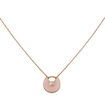 [Rosla Jewelry]AMULETTE ROSE GOLD PINK MOP NECKLACE