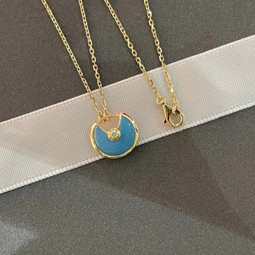 [Rosla Jewelry]AMULETTE GOLD TURQUOISE NECKLACE