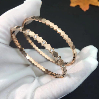 [Rosla Jewelry]BEE LOVE PINK GOLD DIAMOND BRACELET