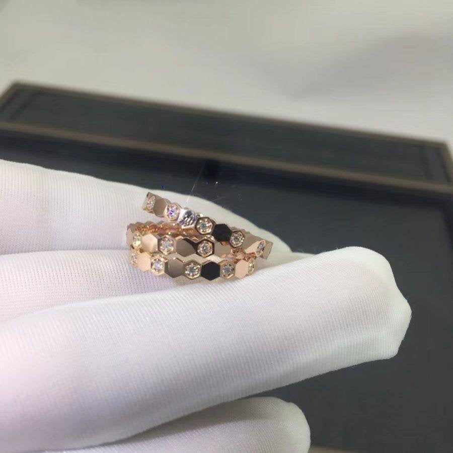 [Rosla Jewelry]BEE LOVE RING PINK GOLD DIAMOND