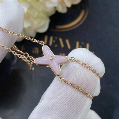 [Rosla Jewelry]JEUX BRACELET PINK MOP PINK GOLD 1 DIAMOND