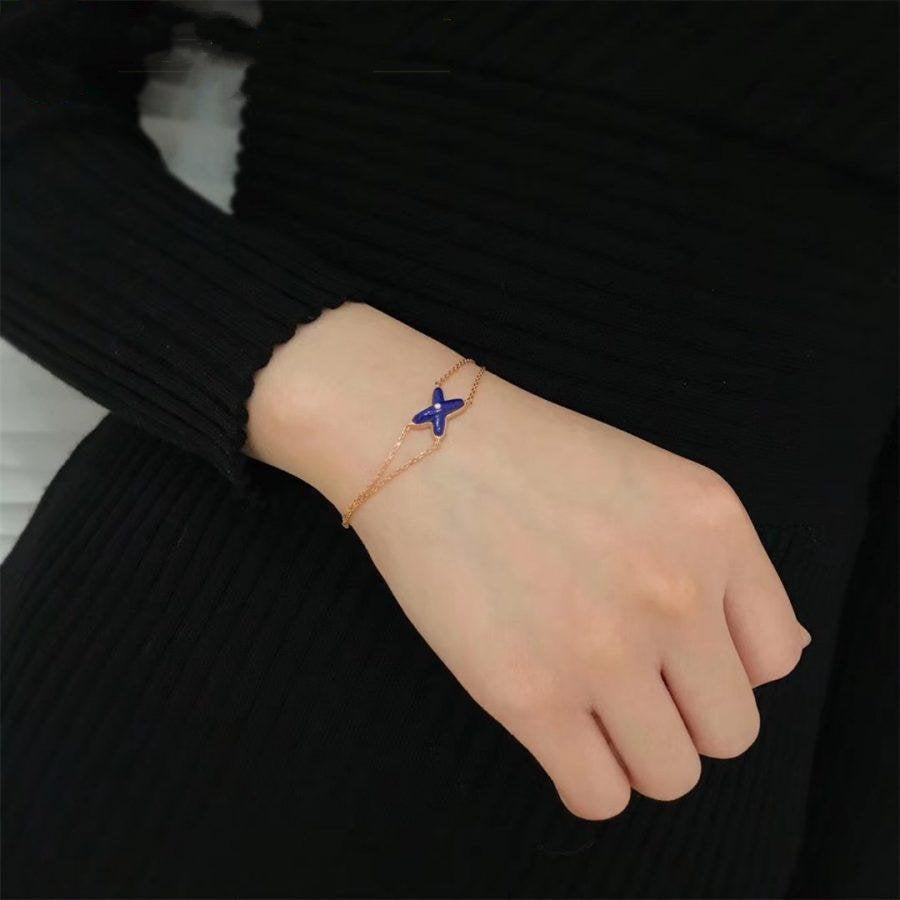 [Rosla Jewelry]Hollow Design Four-Leaf Clover Flower Shape Ring