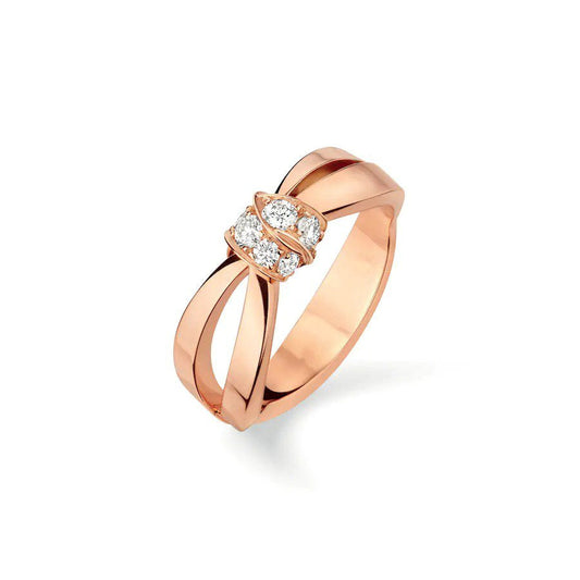 [Rosla Jewelry]LIENS RING PINK GOLD DIAMOND