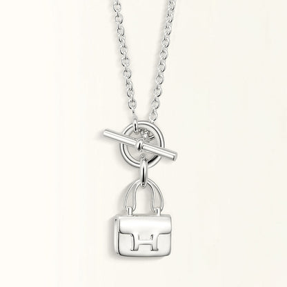 [Rosla Jewelry]POP H PEDANT SILVER NECKLACE