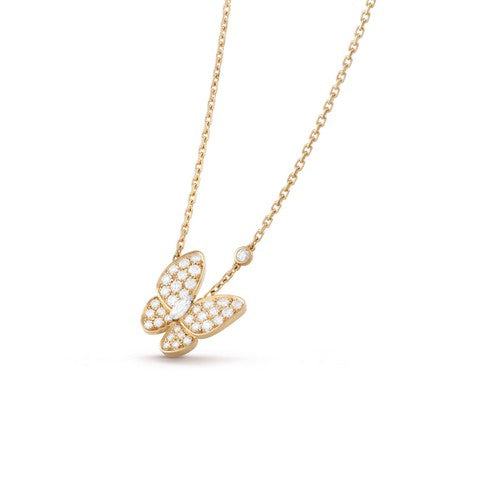 [Rosla Jewelry]BUTTERFLY DIAMOND NECKLACE