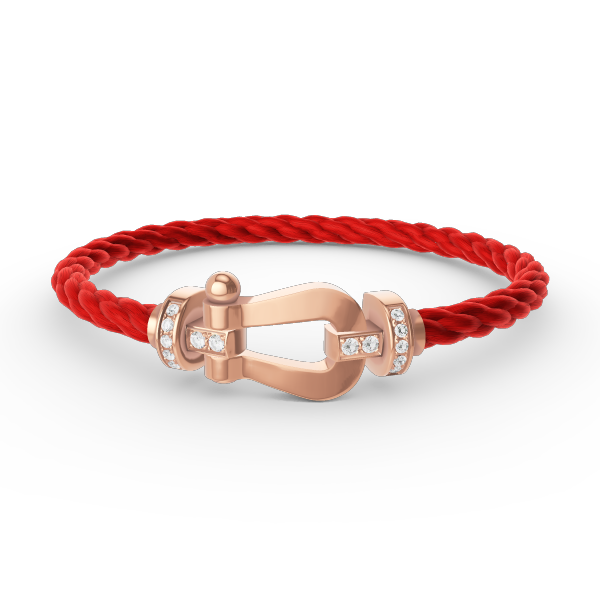 [Rosla Jewelry]FORCE LARGE HORSESHOE HALF DIAMOND BRACELET ROSE GOLD