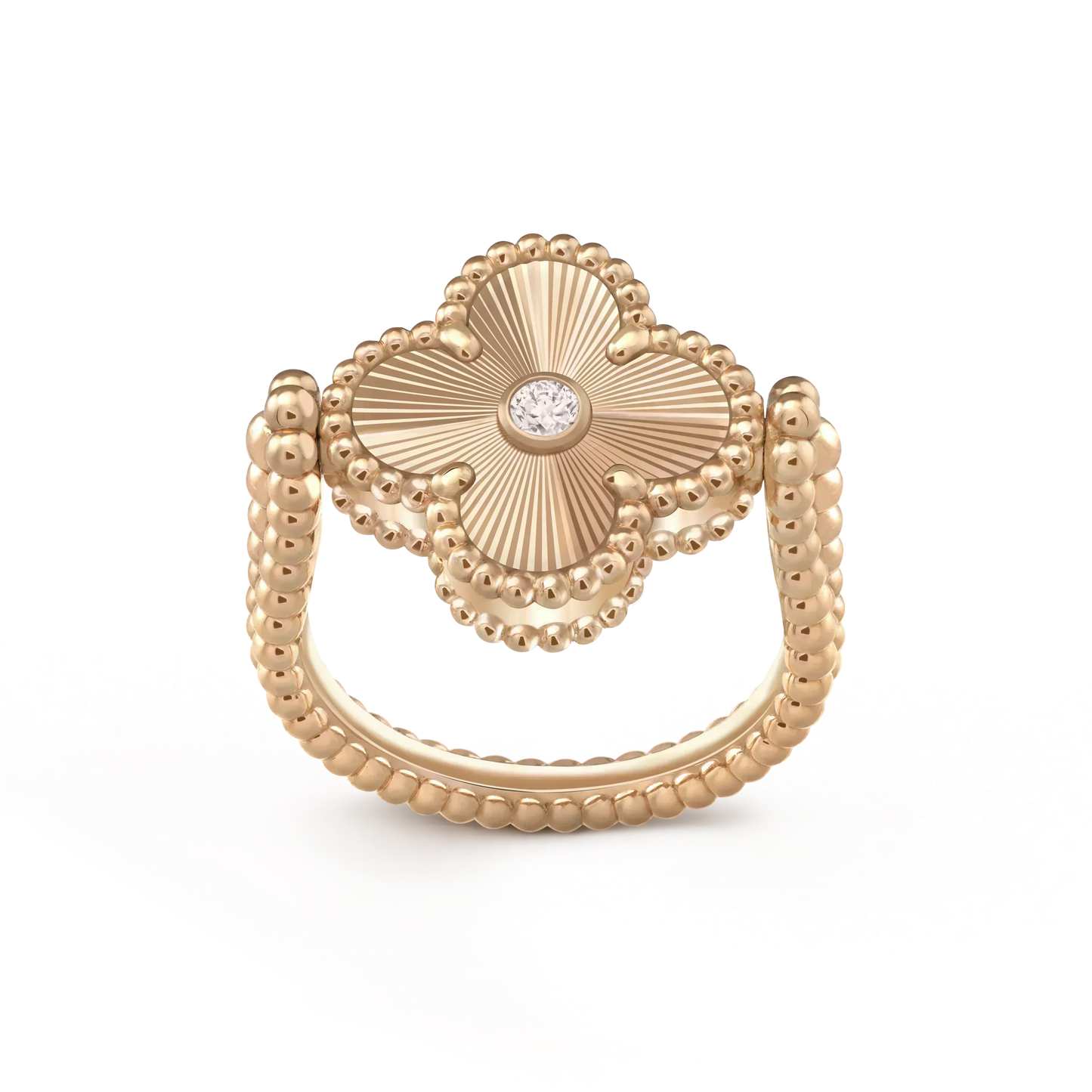 [Rosla Jewelry]CLOVER RIVERSIBLE ROSE GOLD RING