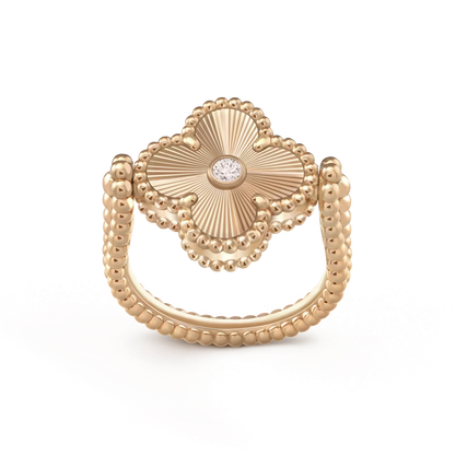 [Rosla Jewelry]CLOVER RIVERSIBLE ROSE GOLD RING