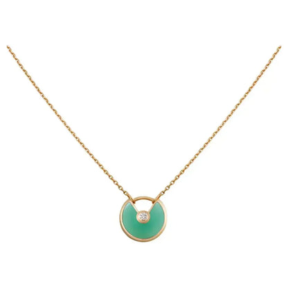 [Rosla Jewelry]AMULETTE GOLD MALACHITE NECKLACE