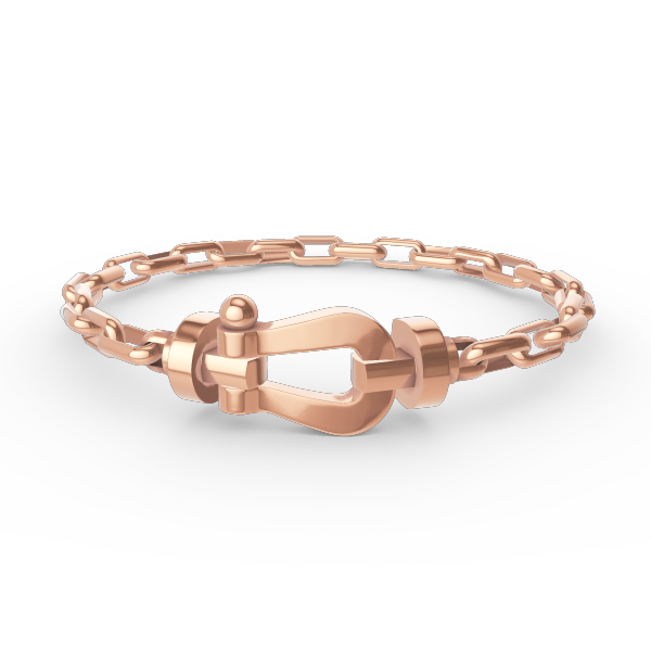 [Rosla Jewelry]FORCE LARGE HORSESHOE CLASP  METAL BRACELET