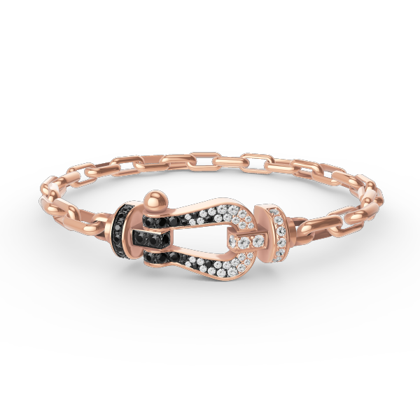 [Rosla Jewelry]FORCE LARGE HORSESHOE CLASP  METAL BRACELET