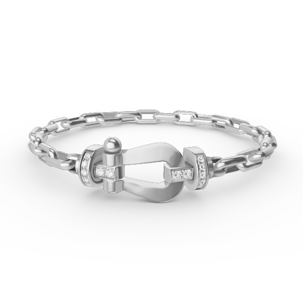 [Rosla Jewelry]FORCE LARGE HORSESHOE CLASP  METAL BRACELET