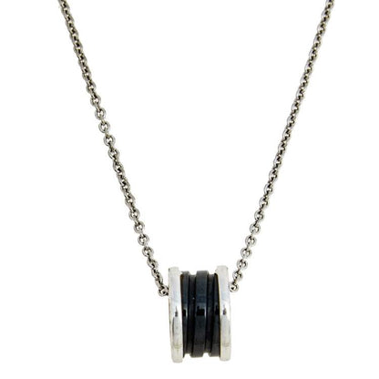 [Rosla Jewelry]ZERO 1 BLACK CERAMIC SILVER NECKLACE