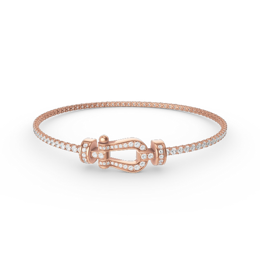 [Rosla Jewelry]FORCE  HORSESHOE  DIAMOND TENNIS BRACELET