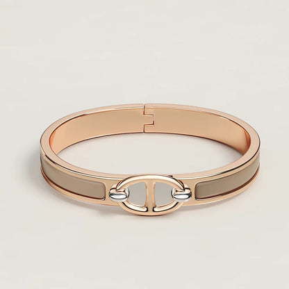 [Rosla Jewelry]CLIC CHAINE PINK GOLD BRACELET