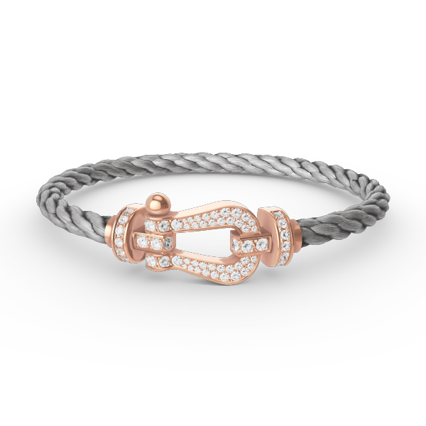 [Rosla Jewelry]FORCE LARGE HORSESHOE FULL DIAMOND BRACELET ROSE GOLD