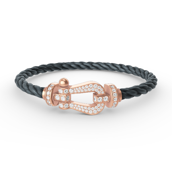 [Rosla Jewelry]FORCE LARGE HORSESHOE FULL DIAMOND BRACELET ROSE GOLD