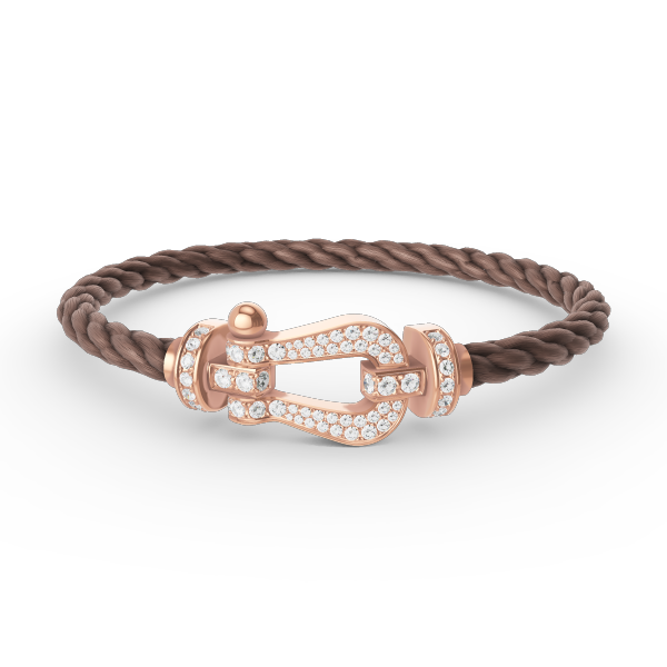 [Rosla Jewelry]FORCE LARGE HORSESHOE FULL DIAMOND BRACELET ROSE GOLD