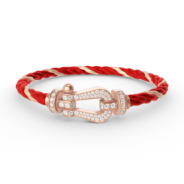 [Rosla Jewelry]FORCE LARGE HORSESHOE FULL DIAMOND BRACELET ROSE GOLD