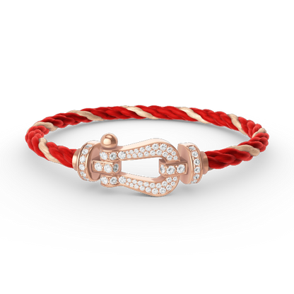 [Rosla Jewelry]FORCE LARGE HORSESHOE FULL DIAMOND BRACELET ROSE GOLD