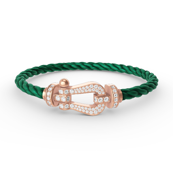 [Rosla Jewelry]FORCE LARGE HORSESHOE FULL DIAMOND BRACELET ROSE GOLD