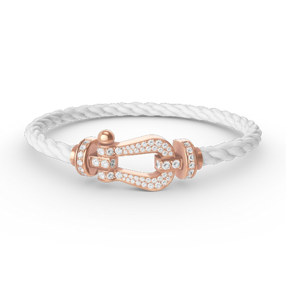 [Rosla Jewelry]FORCE LARGE HORSESHOE FULL DIAMOND BRACELET ROSE GOLD