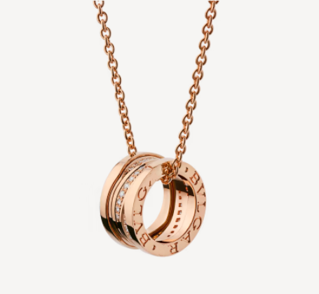 [Rosla Jewelry]ZERO 1 PINK GOLD DIAMOND NECKLACE