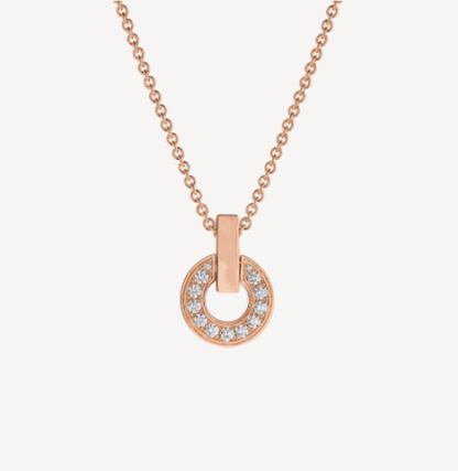 [Rosla Jewelry]GARI NECKLACE PINK GOLD DIAMOND