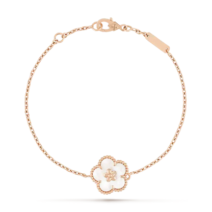 [Rosla Jewelry]LUCKY WHITE MOP PLUM BLOSSOM  BRACELET