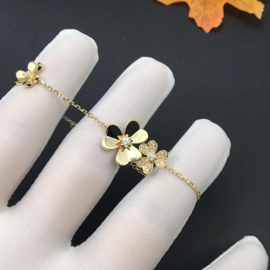 [Rosla Jewelry]FRIVOLE GOLD 5 FLOWERS BRACELET