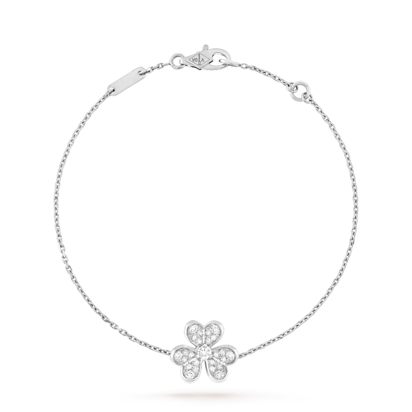 [Rosla Jewelry]FRIVOLE SILVER FLOWER DIAMOND BRACELET