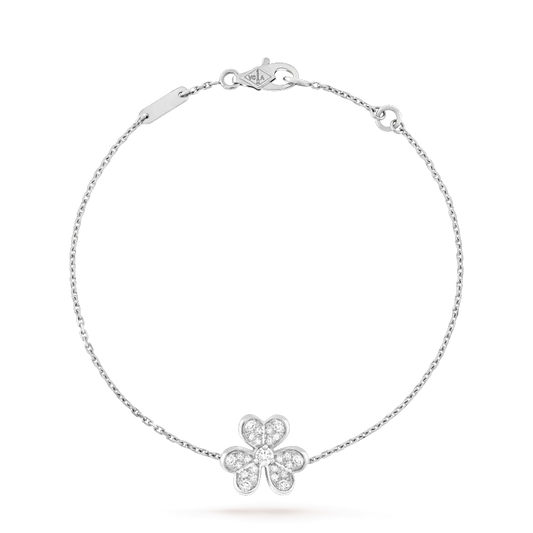 [Rosla Jewelry]FRIVOLE SILVER FLOWER DIAMOND BRACELET