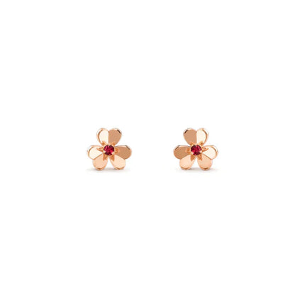 [Rosla Jewelry]FRIVOLE  FLOWER PINK EARRINGS