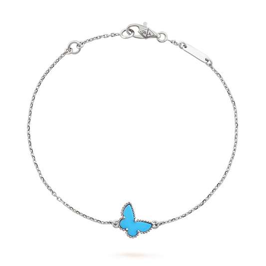 [Rosla Jewelry]BUTTERFLY TURQUOISE BUTTERFLY BRACELET SILVER