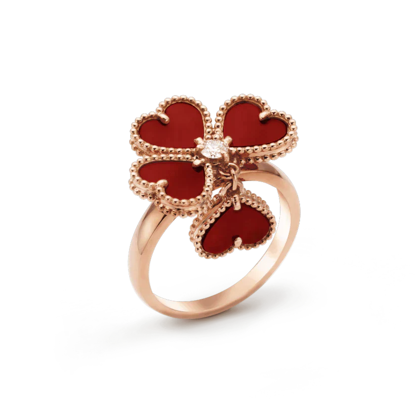 [Rosla Jewelry]SWEET CLOVER CARNELIAN RING