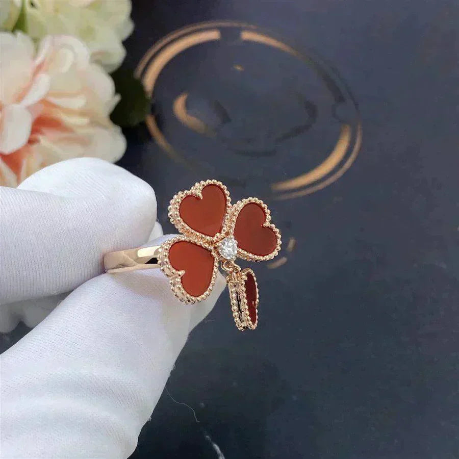 [Rosla Jewelry]SWEET CLOVER CARNELIAN RING